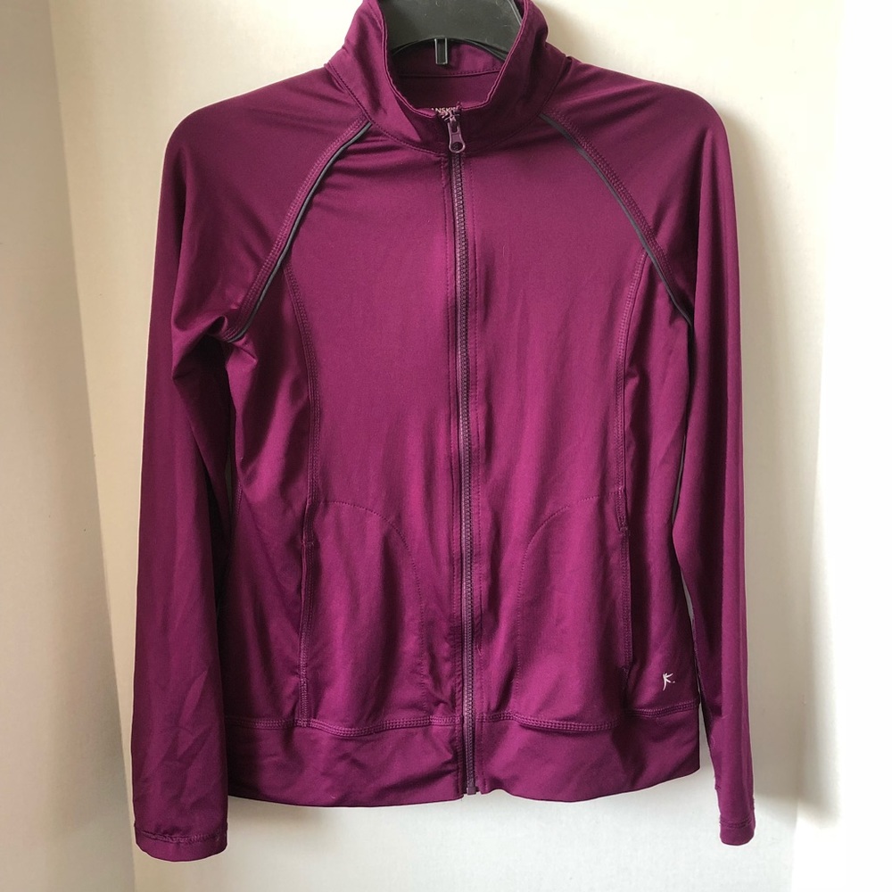 Danskin purple athletic zip up